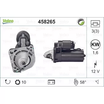 Démarreur VALEO 458265