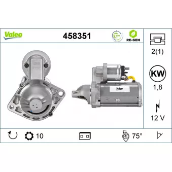 Démarreur VALEO OEM 6202105