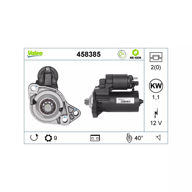 Démarreur VALEO 458385 - Visuel 1