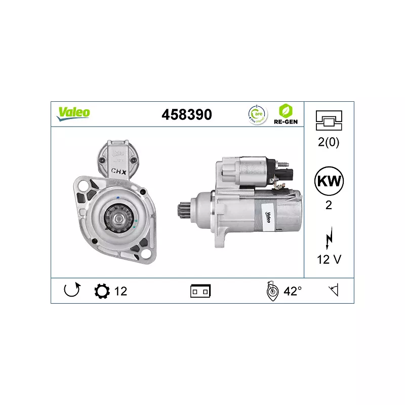 Démarreur VALEO 458390 - Visuel 1