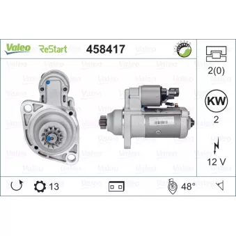 Démarreur VALEO OEM 02M911021E