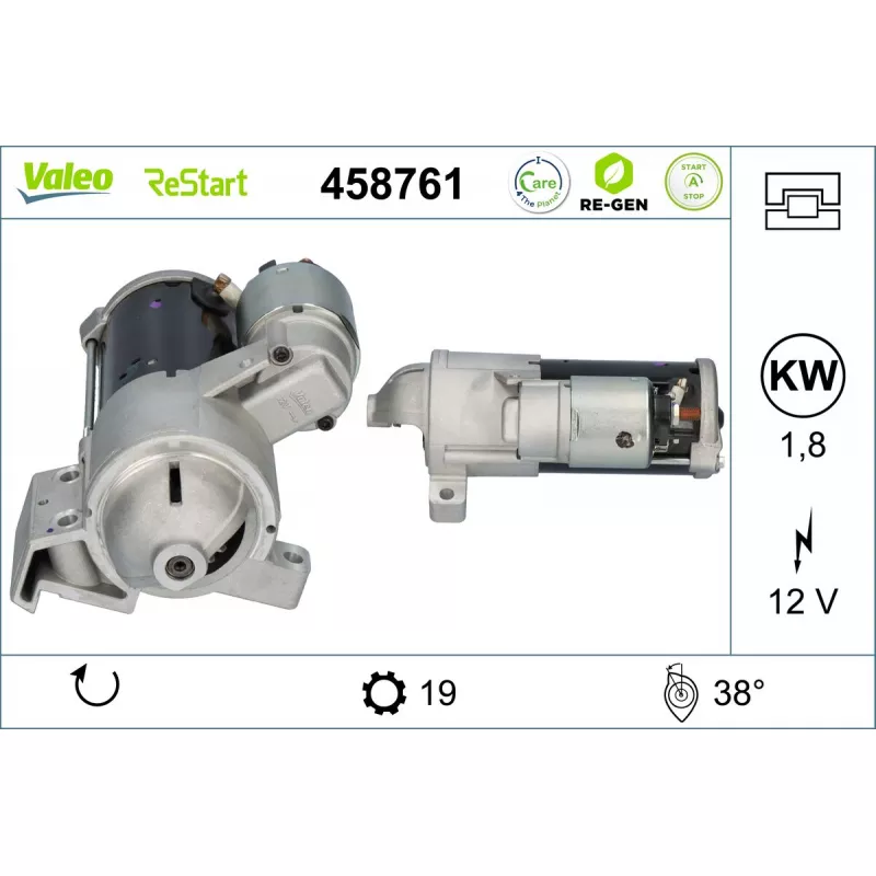 Démarreur VALEO 458761 - Visuel 1