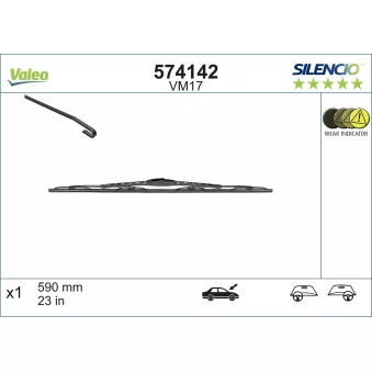 Balai d'essuie-glace VALEO OEM A1248201145