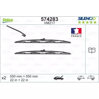 VALEO 574283 - Kit balais d'essuie-glace