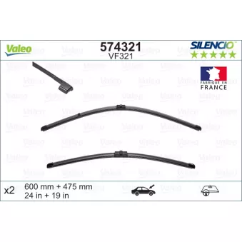 VALEO 574321 - Kit balais d'essuie-glace