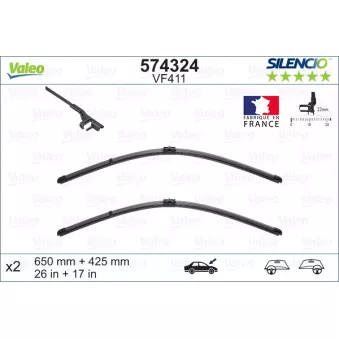 Kit balais d'essuie-glace VALEO [574324]