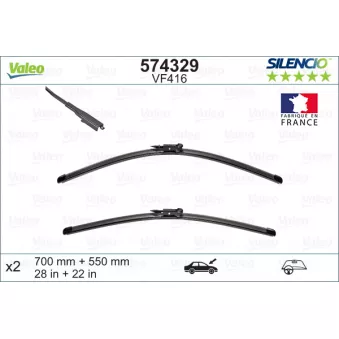 Kit balais d'essuie-glace VALEO 574329