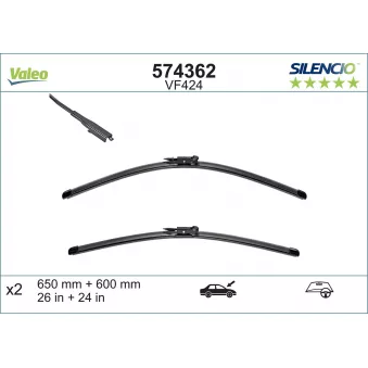 Kit balais d'essuie-glace VALEO [574362]