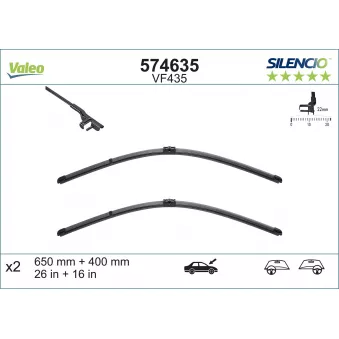 Kit balais d'essuie-glace VALEO OEM 6426YY