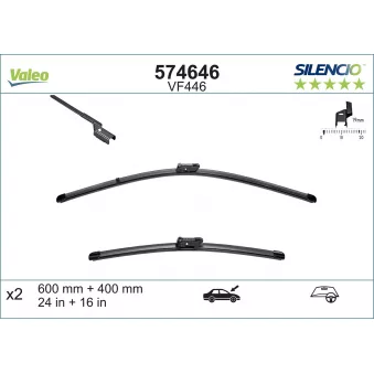 Kit balais d'essuie-glace VALEO 574646