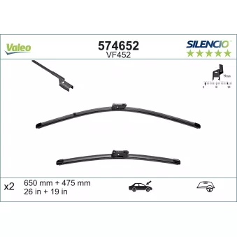 VALEO 574652 - Kit balais d'essuie-glace