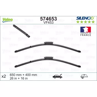 Kit balais d'essuie-glace VALEO OEM 6423J3