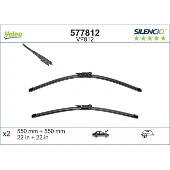 VALEO 577812 - Kit balais d'essuie-glace