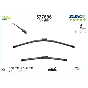 Kit balais d'essuie-glace VALEO 577896