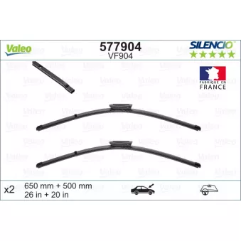 Kit balais d'essuie-glace VALEO 577904