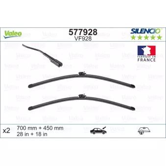 VALEO 577928 - Kit balais d'essuie-glace