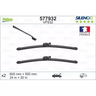 Kit balais d'essuie-glace VALEO 577932
