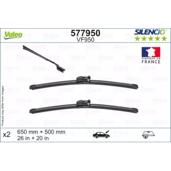 Kit balais d'essuie-glace VALEO 577950
