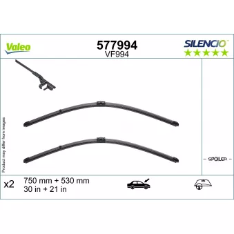 Kit balais d'essuie-glace VALEO OEM 61612410957
