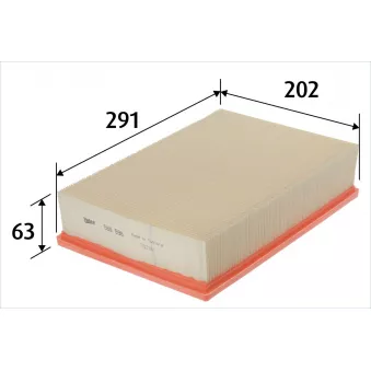 Filtre à air VALEO OEM 1654600Q3E