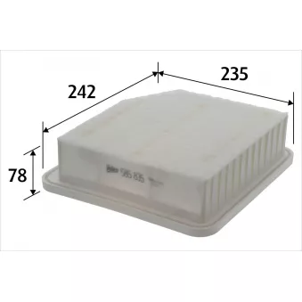 Filtre à air VALEO OEM 17801YZZAA