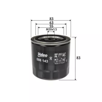 Filtre à huile VALEO OEM 2630035530