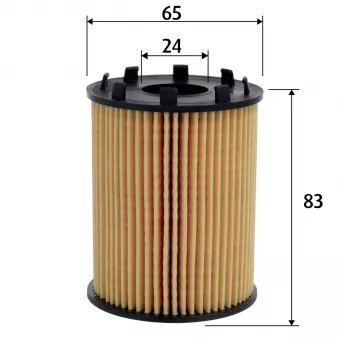Filtre à huile VALEO 586670 pour PEUGEOT BIPPER 1.3 HDi 80 - 80cv