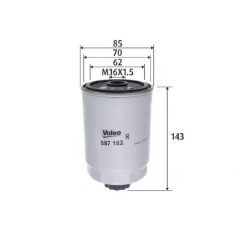 Filtre à carburant VALEO OEM 12762671