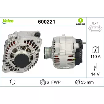 Alternateur VALEO OEM 373002G501