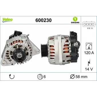 Alternateur VALEO OEM 373002E400