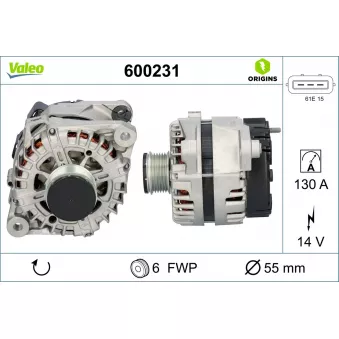 VALEO 600231 - Alternateur