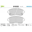 VALEO 610353 - Jeu de 4 plaquettes de frein avant