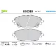 VALEO 610399 - Jeu de 4 plaquettes de frein avant