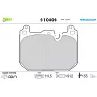 VALEO 610406 - Jeu de 4 plaquettes de frein avant