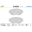 VALEO 610430 - Jeu de 4 plaquettes de frein avant