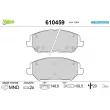VALEO 610459 - Jeu de 4 plaquettes de frein avant