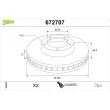 Disque de frein arrière VALEO [672707]