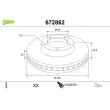 VALEO 672862 - Jeu de 2 disques de frein avant