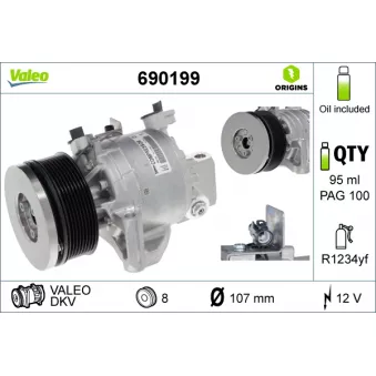 VALEO 690199 - Compresseur, climatisation