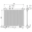 Radiateur, refroidissement du moteur VALEO [701252]