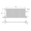 Radiateur, refroidissement du moteur VALEO [701299]