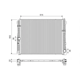 Radiateur, refroidissement du moteur VALEO 701311