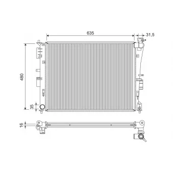 VALEO 701337 - Radiateur, refroidissement du moteur