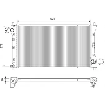 VALEO 701394 - Radiateur, refroidissement du moteur