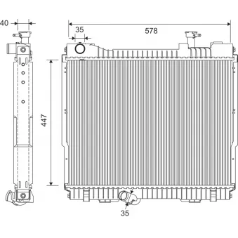 Radiateur, refroidissement du moteur VALEO OEM 21400MD41B