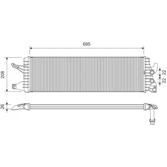 Radiateur, refroidissement du moteur VALEO OEM 7E0121212A