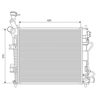 Radiateur, refroidissement du moteur VALEO 701621