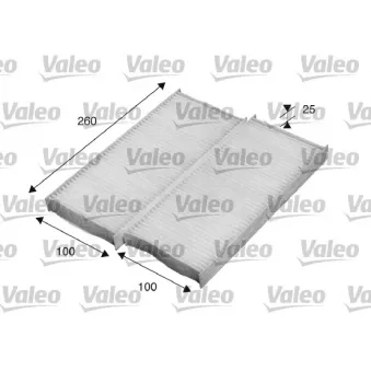 Filtre, air de l'habitacle VALEO OEM 999M1D4005