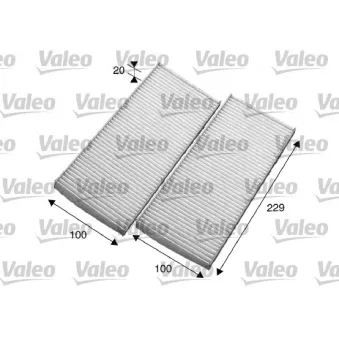 Filtre, air de l'habitacle VALEO 715569