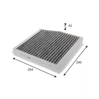 Filtre, air de l'habitacle VALEO OEM A2468300018